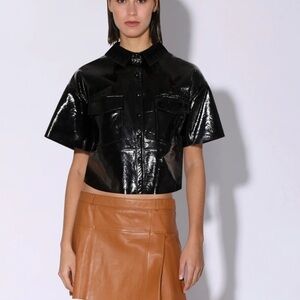Walter Baker Black Patent Dylan Top. Small.